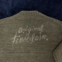 テンダーロイン Vネック コットンニット オリーブ サイズ L tenderloin V NECK COTTON KNIT OLIVE size L 19aw 新品 未使用保管品_画像5