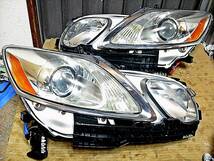 LEXUS レクサス GS 純正 前期 HID ヘッドライト 左右 19系 GS350 GS430 GS450h GS460 GRS191 GRS196_画像1