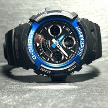 CASIO カシオ G-SHOCK ジーショック AW-591-2A 腕時計 クオーツ アナデジ カレンダー 多機能 ステンレススチール ラバーバンド 動作確認済_画像4