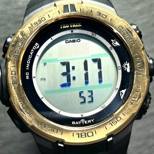 美品 海外モデル CASIO カシオ PRO TREK プロトレック PRW-3100YC 腕時計 タフソーラー 電波時計 デジタル カレンダー 多機能 動作確認済み