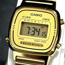 美品 CASIO カシオ スタンダード LA-670W 腕時計 クオーツ デジタル カレンダー 多機能 ステンレススチール 電池交換済み 動作確認済み_画像2