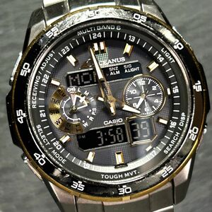 CASIO カシオ OCEANUS オシアナス OCW-T400 マルチバンド6 腕時計 タフソーラー 電波時計 アナデジ 多機能 10気圧防水 動作確認済み メンズ