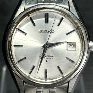 SEIKO セイコー Skyline スカイライン 6102-8000 腕時計 手巻き 21JEWELS 21石 アナログ 3針 ステンレススチール カレンダー 動作確認済み