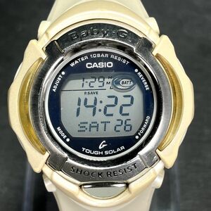 CASIO カシオ BABY-G ベビージー BG-800WH 腕時計 ソーラー タフソーラー デジタル カレンダー 多機能 ラバー 10気圧防水 動作確認済み