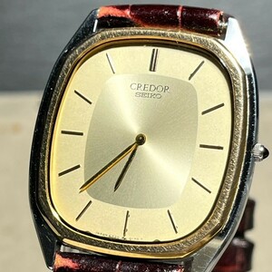 14K BEZEL SEIKO CREDOR セイコー クレドール SHA-MIDDLE 6730-5081 クオーツ 腕時計 K14ベゼル アンティーク 14金 レトロ