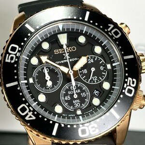 SEIKO PROSPEX セイコー プロスペックス SSC618P1 DIVER'S ソーラー ダイバー 腕時計 クロノグラフ 200M防水 海外モデル ブラック