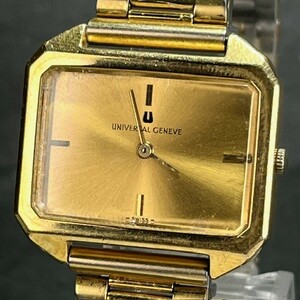 UNIVERSAL GENEVE ユニバーサルジュネーブ 542129-3472498 メンズ 腕時計 アナログ 2針 ゴールド ステンレススチール 自動巻き確認済み