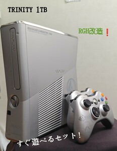 Xbox360s HALO REACH TRINITY 1TB RGH 日本語化 メインて済み　本体　動作確認済み