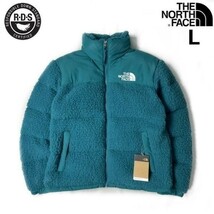 1円～!売切!【正規新品】THE NORTH FACE◆SHERPA NUPTSE JACKET ダウンジャケット ヌプシ モコモコ シェルパフリース ボア(L)青 190122-175_画像1