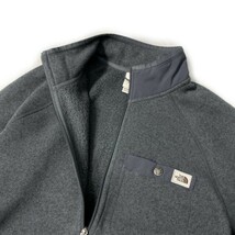 1円～!売切!【正規新品】THE NORTH FACE◆GORDON LYONS 1/4ZIP フリース プルオーバー US限定 厚手ニット 茶タグ(XL)グレー 181024-35_画像7