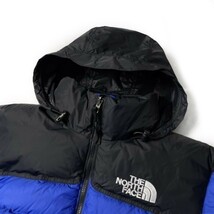 1円～!売切!【正規新品】THE NORTH FACE 1992 RETRO ANNIVERSARY NUPTSE JACKET ダウンジャケット 限定品 ロゴ刺繍 30周年(L)青190122-175_画像5