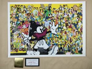 #020 DEATH NYC 世界限定ポスター 現代アート ポップアート BANKSY バンクシー フラワーボンバー ミッキー DISNEY シンプソンズ