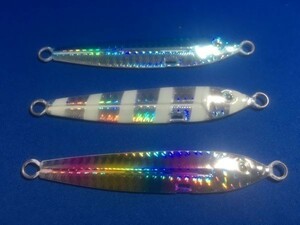 186 DFジグ　3個＋1個 30ｇ サワラ太刀魚タチウオショアジギングにジグベイトヒラメ超遠投遥か彼方のナブラへ×２トレブルフックは強力