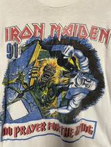 1990年代 ヴィンテージ IRON MAIDEN アイアンメイデン×ANTHRAX アンスラックス バンドTシャツ／パキ綿／バンT／ロックT／ツアーT／vintage_画像3