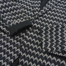 【セール！】イッセイミヤケ ISSEY MIYAKE シルク混 ウール テーラードジャケット 黒系 size4 [Y00284]_画像4