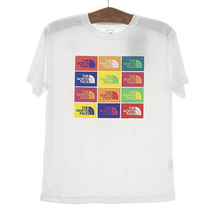 ◆新品◆ ノースフェイス THE NORTH FACE S/S Colored Half Dome Logos Tee Tシャツ トップス メンズ ホワイト sizeM NT32049 [Y02787]