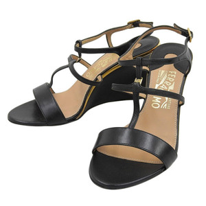 ◆ Неиспользованный ◆ Ferragamo Pakuna Sandal Size 6 с черным ящиком [284428]