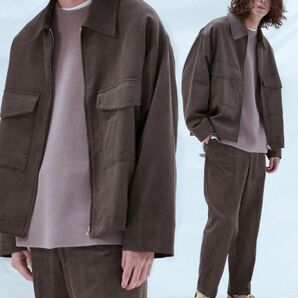 【WYM LIDNM】RAYON 11W CORDUROY ZIP OUTER SET-UP/セットアップ