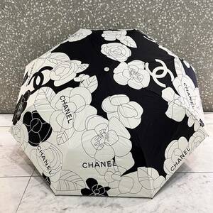 CHANEL シャネル　折りたたみ傘 傘 カメリア　UVカット 晴雨兼用　海外並行輸入　ココマーク　