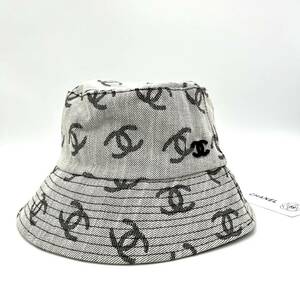 【FINAL SALE】　CHANEL シャネル　バケットハット　バケハ　帽子 グレー キャップ　海外並行輸入