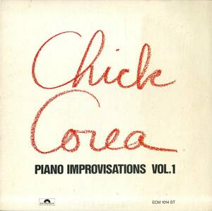 A00581393/LP/チック・コリア (CHICK COREA)「Piano Improvisations Vol.1 (ECM-1014-ST・フリージャズ・アヴァンギャルドJAZZ)」