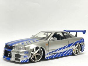 希少　JADA 1/24 ワイルドスピード　日産　スカイライン　GT-R R34 