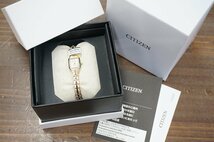 新品!! 未使用品!! CITIZEN シチズン Kii キー レディース腕時計 EG2043-57A ウォームゴールド色 光発電エコ・ドライブ アクセサリー_画像2