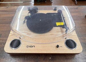 ION/a ion MAX LP record player turntable audio analogue sound built-in stereo speaker operation verification ending 