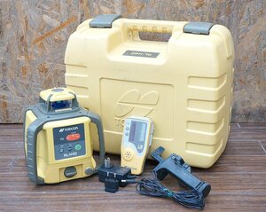 TOPCON トプコン ローテーティングレーザー RL-H4C 回転レーザー 受光器 ハードケース付き 測定器 工具 通電動作のみ確認済み