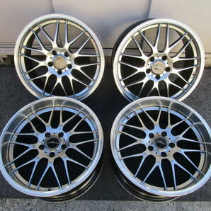 STERN シュテルン 18インチ アルミホイール 4本 18x8.0JJ 5H PCD114.3 前+36 後+38 ◎GF50装着写真ありの画像1