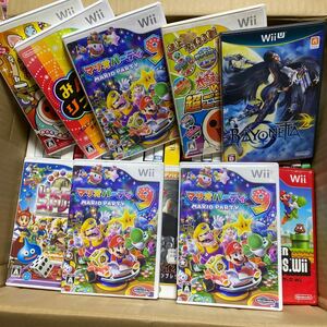 まとめ売り50本以上セット　Wii 任天堂　処分　マリオパーティ 9、マリオカート、みんなのリズム天国、太鼓の達人スーパーマリオ　ケース