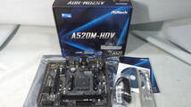 ■ASRock■第3世代 AMD AM4対応MicroATXマザー■A520M-HDV■中古■　★即決★_画像1