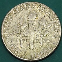【60107】アメリカ　1964年　10セント 1ダイム銀貨　古銭　コイン　アンティーク　骨董　美術品　コレクション品_画像2