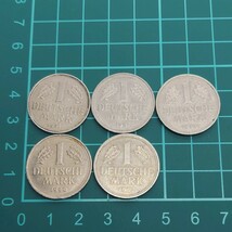 【60119】西ドイツ　1マルク白銅貨　おまとめ5点　1962年　1981年　1989年　1990年　1992年　硬貨　コイン　コレクション品_画像10