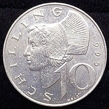 【60120】オーストリア　10シリング　おまとめ2点　1990年　1995年　硬貨　コイン　コレクション品_画像4