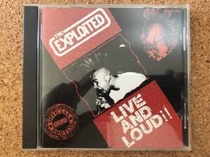 エクスプロイテッド / ライブ・アンド・ラウド The Exploited Live And Loud!! ☆ 貴重91年国内 TECP-25789