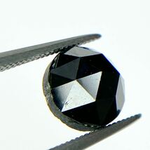 ◆綺麗◆天然ブラックダイヤモンド ルース◆1.423ct◆縦6.6mm×横6.6mm 厚み3.7mm◆製品制作用◆コレクション用◆_画像2