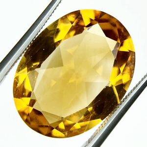 ◆ビッグサイズ◆綺麗◆天然シトリン ルース◆10.581ct◆縦18.0mm×横13.8mm 厚み7.9mm◆製品制作用◆コレクション用◆