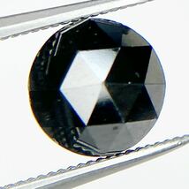 ◆綺麗◆天然ブラックダイヤモンド ルース◆1.423ct◆縦6.6mm×横6.6mm 厚み3.7mm◆製品制作用◆コレクション用◆_画像1