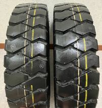 1円~ 未使用 2本セット フォークリフト用 タイヤ BRIDGESTONE J-LUG 5.00-8 8PR ブリヂストン ジェイラグ_画像8