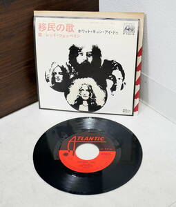 ▼送料370円 (R601-E25)EP Led Zeppelin レッド・ツェッペリン 移民の歌 P-1007A
