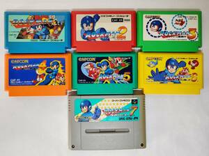 ロックマン 1〜7 セット CAPCOM カプコン ファミコン スーパーファミコン ROCKMAN