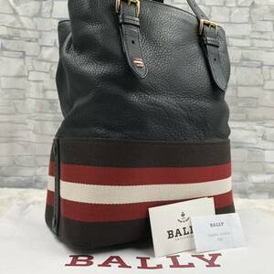 美品 希少 BALLY バリー メンズ トートバッグ ビジネスバッグ ハンド 肩掛け ウディナ UDINE トレスポ オールレザー 本革 シボ革 ブラック