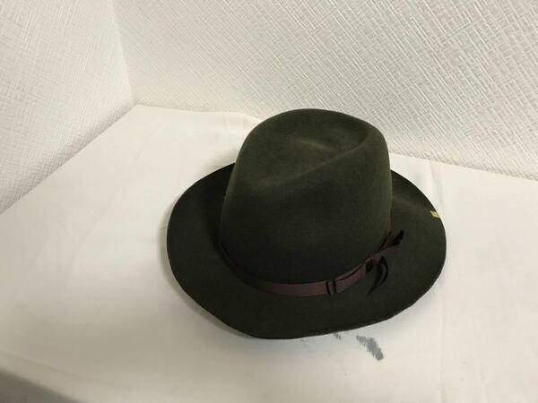 本物カシラCA4LAウール中折れハット帽子ボウシメンズレディースサーフアメカジビジネススーツカーキ日本製