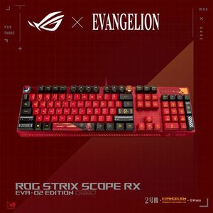 ASUS ROG Strix Scope RX EVA-02 Edition ゲーミングキーボード ROG RX RED赤軸 英語配列