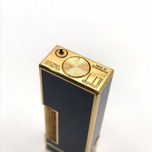 1円 良品 Dunhill ダンヒル 大理石 ローラー式 ガス ライター ブルー ゴールド 煙草グッズ 喫煙具 A1373_画像5