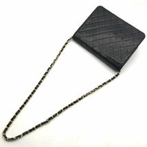 CHANEL シャネル ココマーク マトラッセ プッシュロック チェーン ショルダー バッグ ブラック 良品 a1199_画像2