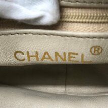 1円 CHANEL シャネル ラムスキン マトラッセ チェーン ショルダー バッグ ベージュ a774_画像8