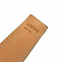 1円 良品 LOEWE ロエベ スラップ ブレスレット ブラウン k1158_画像6