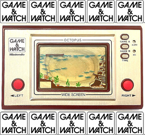 Ψ新世紀アンチック堂Ψ任天堂 ゲームウォッチ GAME&WATCH『オクトパス・OCTOPUS №：OC-22』(1981)★電池液漏れなし 液晶くもり ジャンク